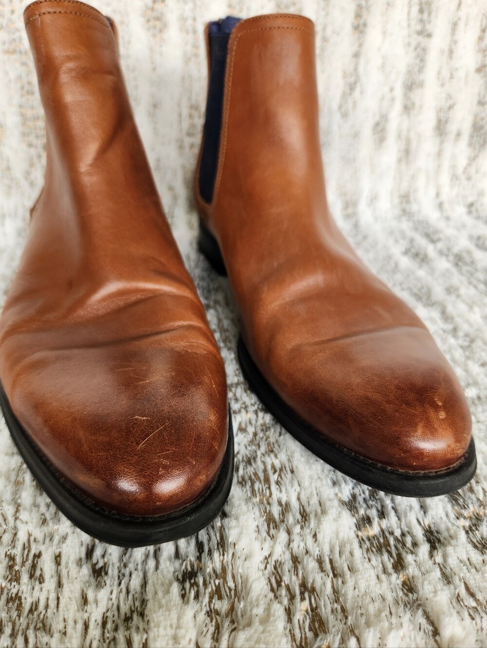 Ted Baker "Tradd" Leather Chelsea Boots Brown Leather | Men's Size 10 - Picture 3 of 12